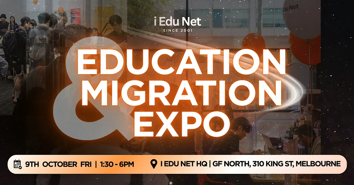 Education and Migration Expo 2026 at I EDU NET Melbourne